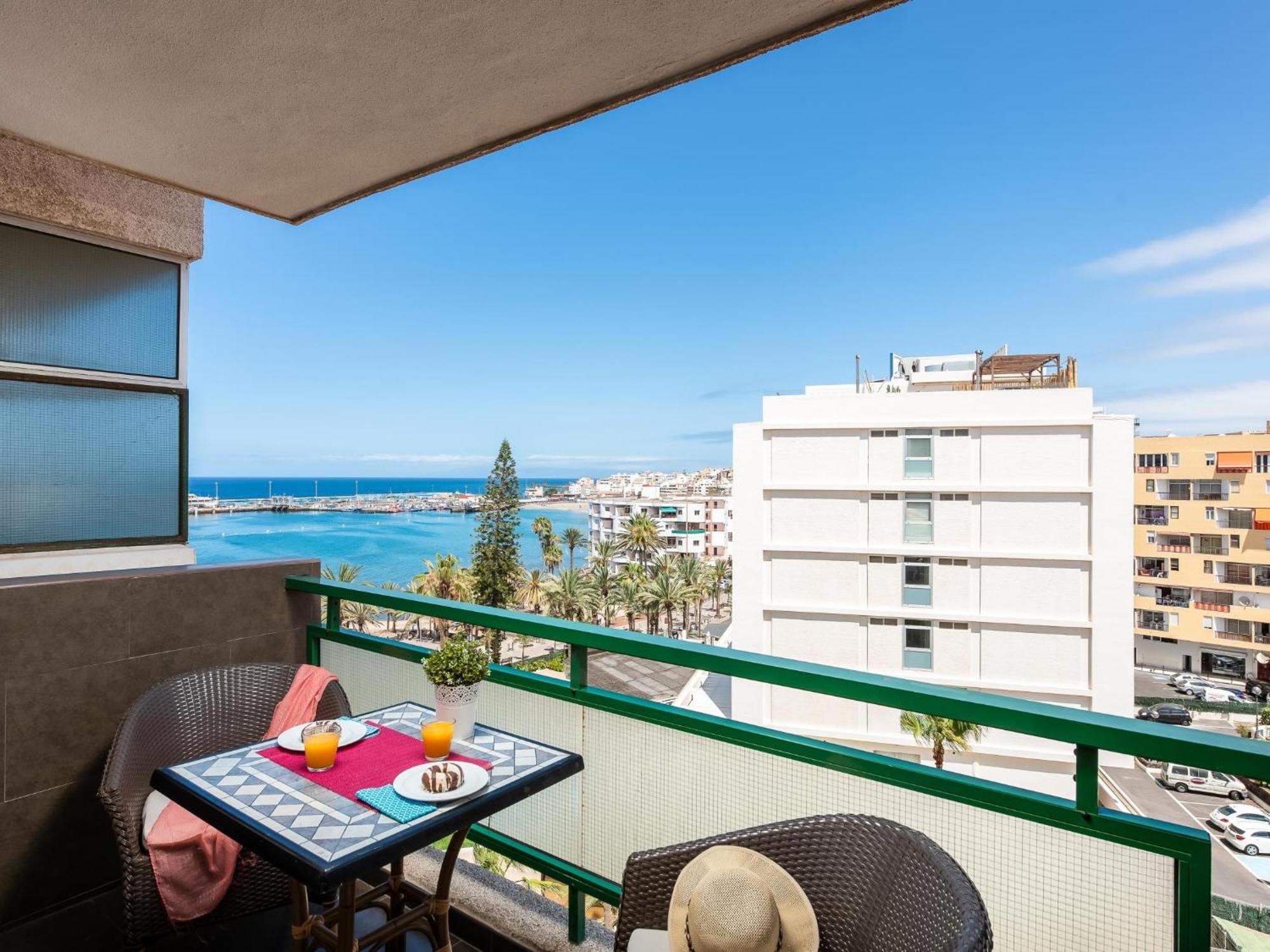 603 Comodoro Studio Beach Front Los Cristianos (Tenerife) Exterior foto