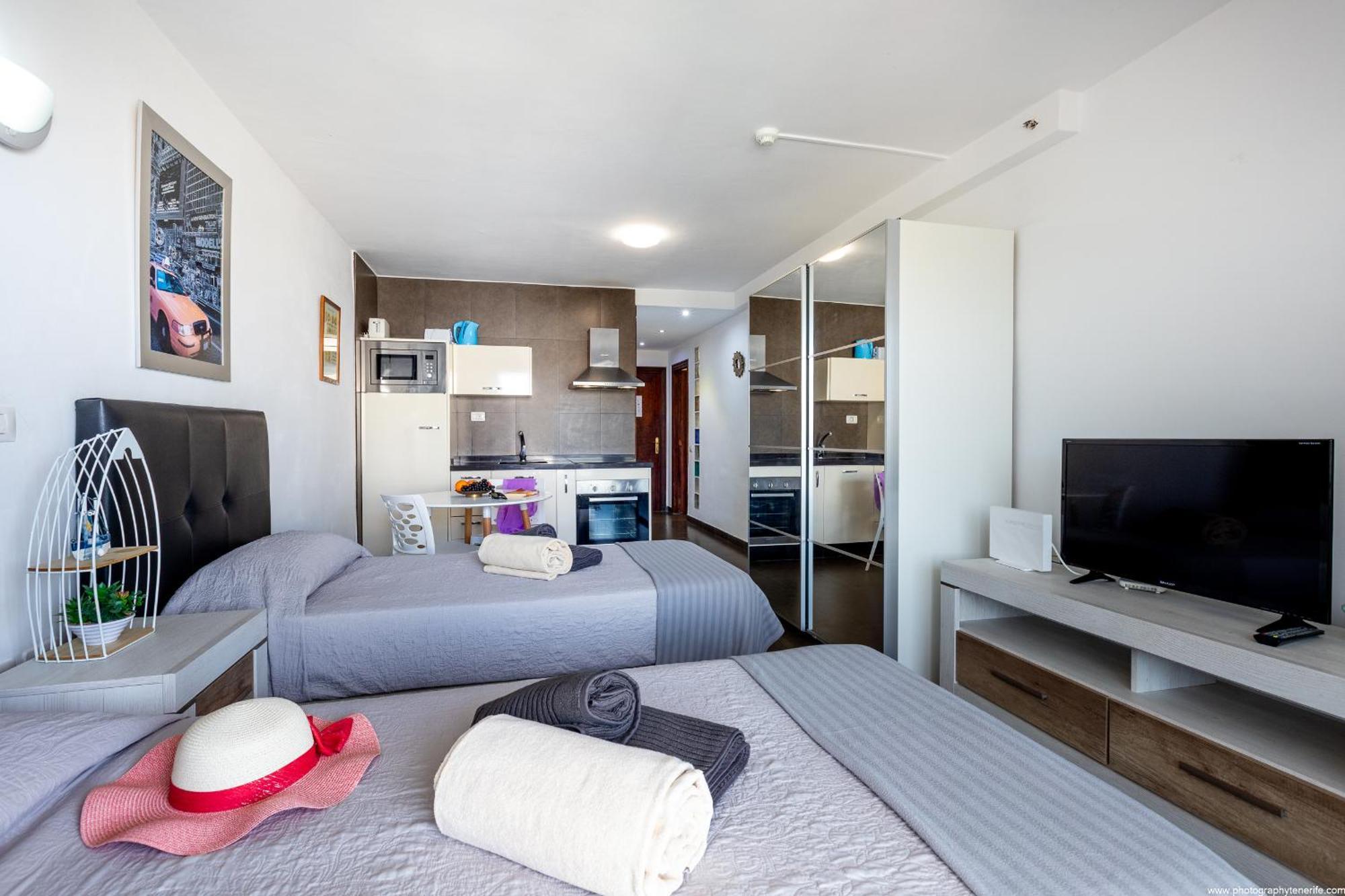 603 Comodoro Studio Beach Front Los Cristianos (Tenerife) Exterior foto